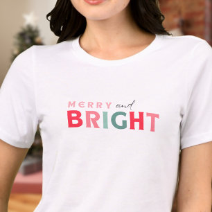 Merry and Bright - schattig kleurrijk Tri-Blend Shirt