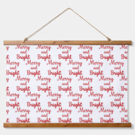 merry and bright seamless hangend wandkleed