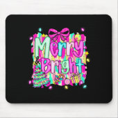 Merry And Bright Shirt Cute Christmas Holiday Men Muismat (Voorkant)