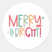 Merry and Bright Sticker (Voorkant)
