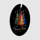 Merry and Bright Trees Christmas Holiday Gift Cute (devant)