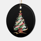 Merry and Bright Trees Christmas Holiday Winter Keramisch Ornament (Links)