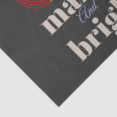 Merry and Bright: Vier de vreugde van het seizoen Tissuepapier (Detail)