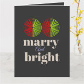 "Merry and Bright: Vier het Plezier van het Seizoe Kaart (Gele Bloem)