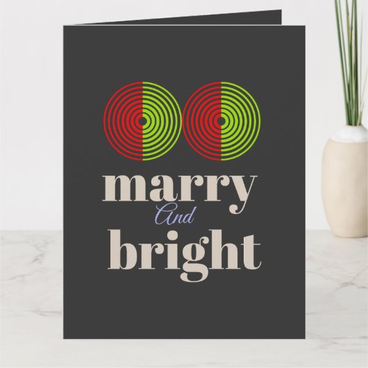 "Merry and Bright: Vier het Plezier van het Seizoe Kaart (Voorkant)