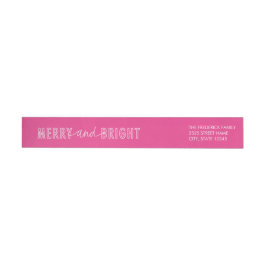 Merry and Bright Wraparound Holiday Labels