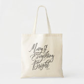 Merry and Everything Bright Christmas Tote Bag (Voorkant)