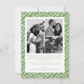 Merry and Married Newlywed Script Christmas Feestdagenkaart (Achterkant)