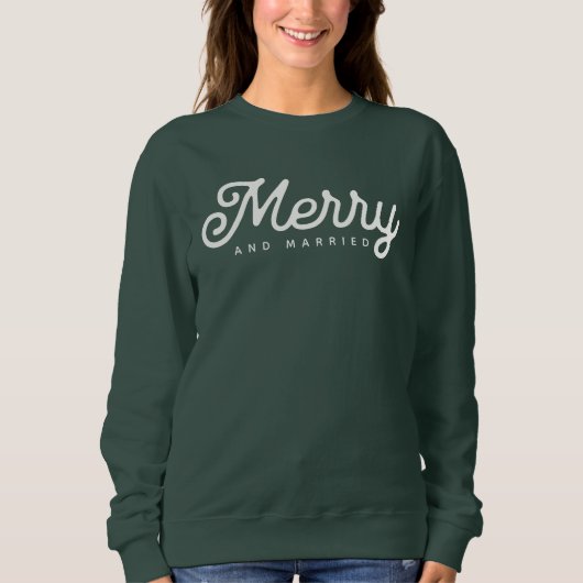 Merry and Married Script Custom Trui (Voorkant)