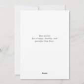 Merry Art Deco Modern Simple Holiday Kaart (Achterkant)