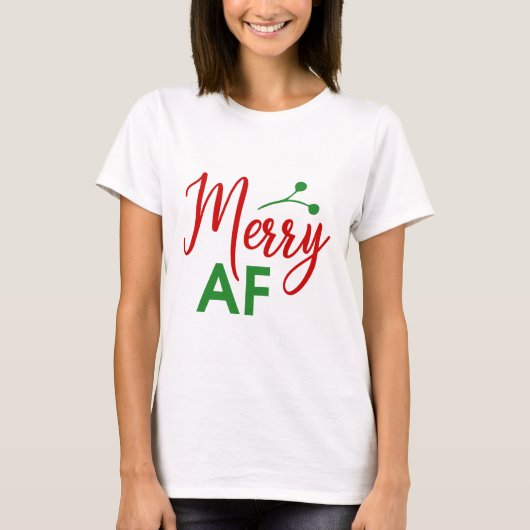 Merry As F** Grapny Kerstmis T-shirt (Voorkant)