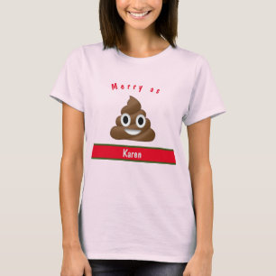 Merry As Poop Holiday met Naam T-shirt