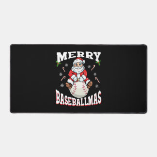Merry Baseballmas Funny Kersthonkbal Bureaumat