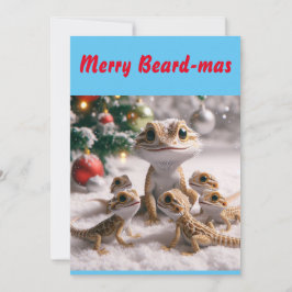Merry Beard-mas Kerstmis Kaart