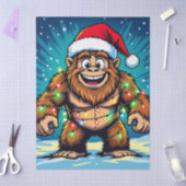 Merry Bigfoot Sasquatch Christmas Tissuepapier (Craft)