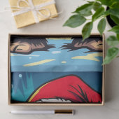 Merry Bigfoot Sasquatch Christmas Tissuepapier (Geschenk)