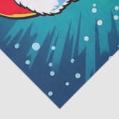 Merry Bigfoot Sasquatch Christmas Tissuepapier (Detail)