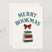 Merry Bookmas  Feestdagenkaart (Voorkant / Achterkant)