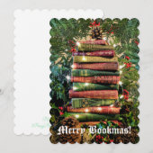 Merry Bookmas Feestdagenkaart (Voorkant / Achterkant)