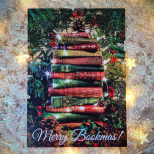 Merry Bookmas Feestdagenkaart
