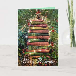 Merry Bookmas kerstkaart Bedankkaart