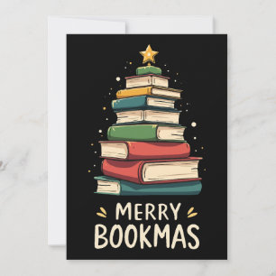 Merry Books - Feestelijke boekenstapel voor boeken Kaart