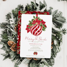 Merry & Bride Rode Versiering Kerst Bruidsfeestje