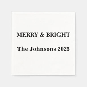 Merry & Bright Aangepaste servetten – Kerstmis 202