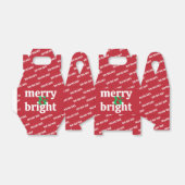 "Merry & Bright" Aangepaste tekst Bedankdoosjes (Uitgevouwen)