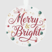 Merry & Bright Acrylcircle-ornament Ornament (achterkant)