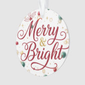 Merry & Bright Acrylcircle-ornament Ornament (voorkant)