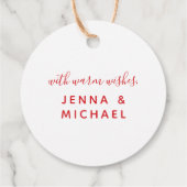 Merry & Bright Bedankjes Labels (Achterkant)