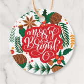 Merry & Bright Bedankjes Labels (Voorkant)