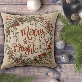 Merry Bright Berry Wreath Inspirivity Sierkussen