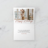 Merry & Bright Boho Kerstvakantie Kaart (Binnen)