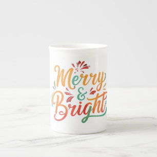 Merry & Bright Bone China Mok Collectie
