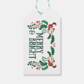Merry & Bright Cadeaulabel (Voorkant)