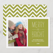 MERRY & BRIGHT | CARTE PHOTO VACANCES (Devant / Derrière)