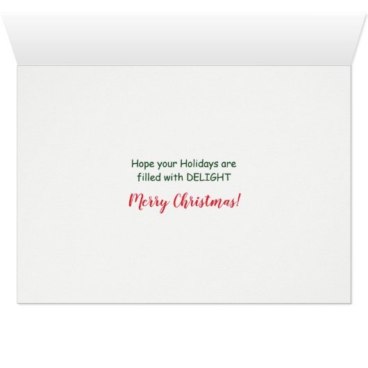 Merry Bright Cavalier King Charles Spaniel Holiday (Binenzijde Horizontaal (Onderkant))