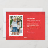 Merry & Bright Checker Horizontale vakantie Kaart (Achterkant)