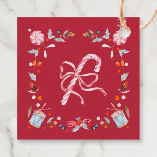 Merry & Bright Christmas Bedankjes Labels (Achterkant)