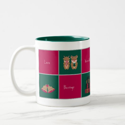 Merry & Bright Christmas Coffee Mug (Gauche)