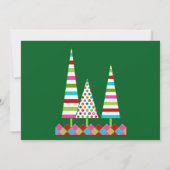 Merry & Bright Christmas Holiday Invitation Kaart (Achterkant)