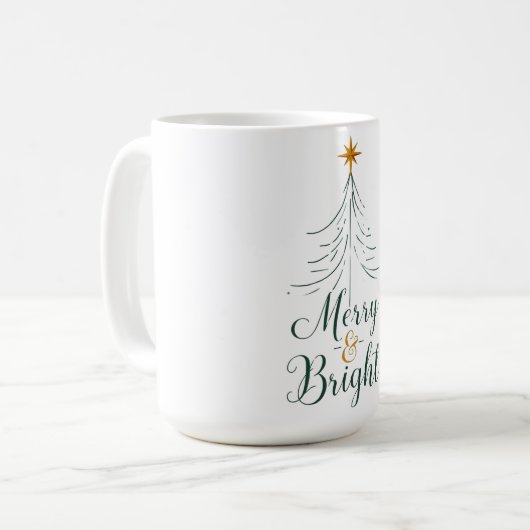 Merry & Bright Christmas Mug (Devant gauche)