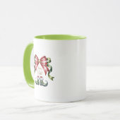 Merry & Bright Christmas Mug • Candy Cane Elf Shoe (Devant gauche)