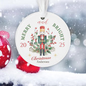 Merry & Bright Christmas Nutcracker Solder Ornament