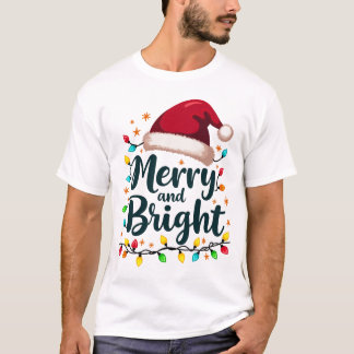 Merry & Bright Christmas Shirt - Feestelijke Kerst