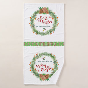 Merry & Bright Christmas Wreath