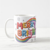 Merry & Bright Classic Christmas Mug (Gauche)