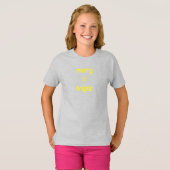 Merry & Bright Classy Grijs Geel Custom Gift T-shirt (Voorkant volledig)